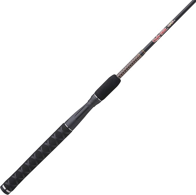 Ugly Stik 6’6” GX2 Spinning Rod, Three Piece Spinning Rod, 6-15lb Line Rating, Medium Rod Power, Moderate Fast Action, 1/8-5/8 oz. Lure Rating