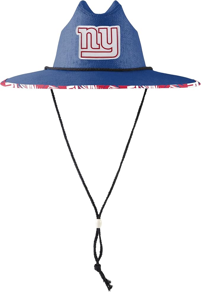 FOCO Men's NCAA College Team Logo Floral Straw Sun Hat