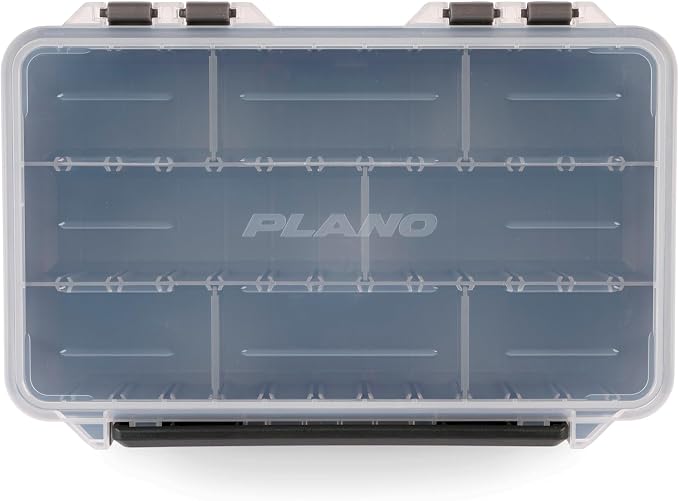 Plano StowAway 3600 Deep Stow Tackle Box with Corrosion-Preventive Rustricor, Single Latch Design, Transparent DuraView Lid, Stackable Storage for Fishing Bait, Lures and Gear