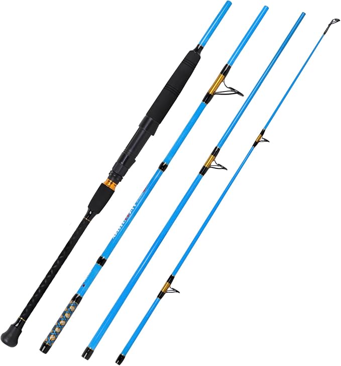 Fiblink Surf 2-Piece/3-Piece/4-Piece Fishing Rod Spinning/Casting Carbon Fiber Travel Fishing Rod (9ft/10ft/12ft)