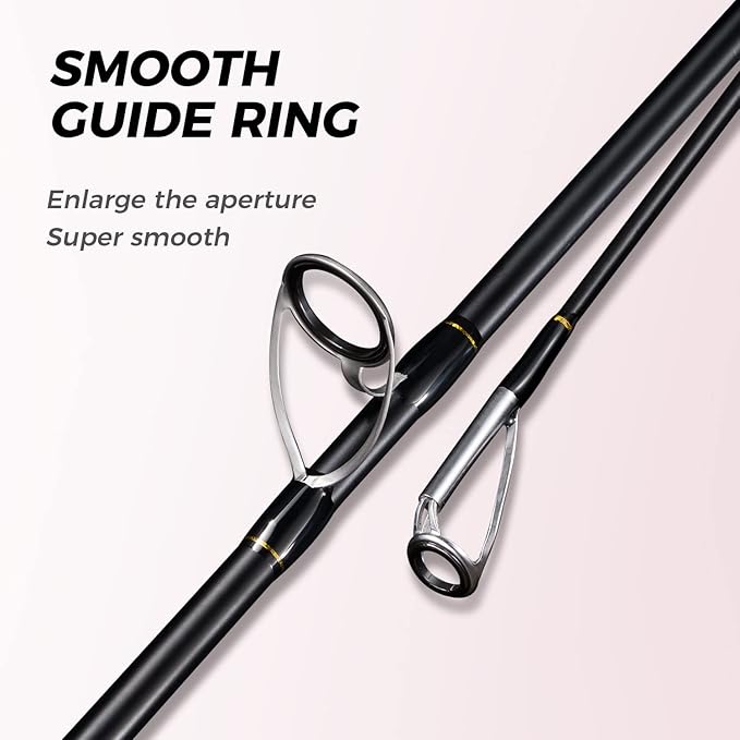 BERRYPRO Surf Rod Pure Carbon Surf Spinning Rod Graphite Surf Fishing Rod (9'/10'/11'/12')