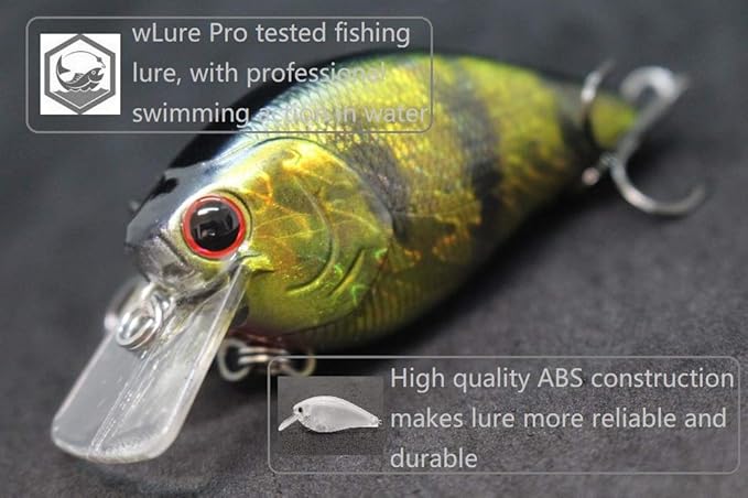 Minnow Crankbait for Bass Fishing Bass Lure Jerkbait Fishing Lures and Tackle Box