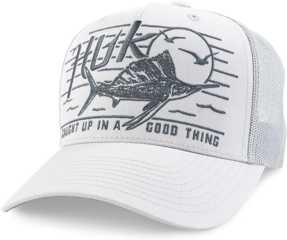 Mens Trucker Hat, Anti-Glare Snapback Fishing Hat for Men