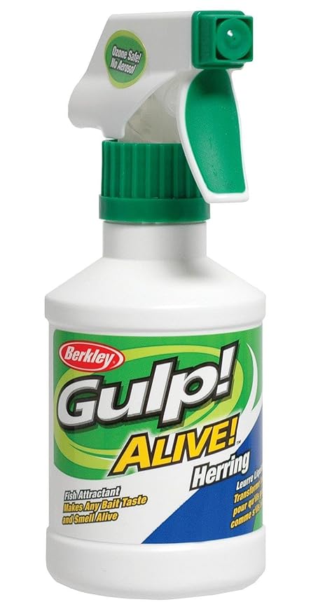 Berkley Gulp! Alive! Fish Attractant Spray Gulp!® with Nightcrawler, Easy-to-Use Trigger Spray Bottle, Extreme Scent Dispersion, Works Great with Soft Bait, Hard Bait, and Live Bait