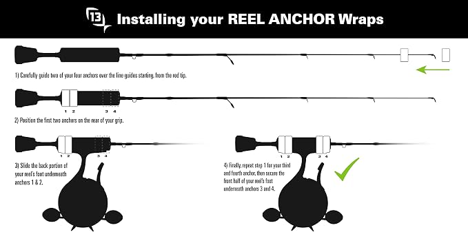 13 FISHING - Ice Reel Anchor Wrap Bands