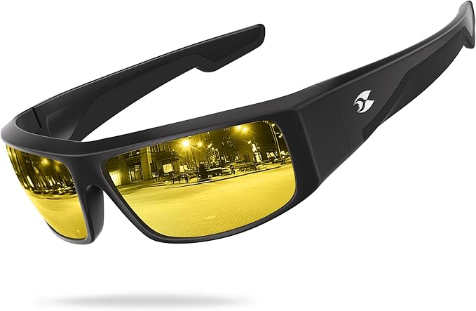 suoso Polarized Fishing Sunglasses for Men: Women UV400 Protection Wrap Around Sports Sun Glasses for Golf Driving Cycling