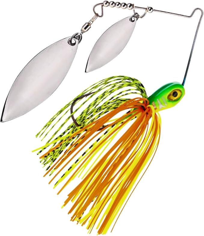 Reaction Tackle Spinner Bait Fishing Lure for Bass Fishing Also for Trout Pike Salmon Walleye (3-Pack)