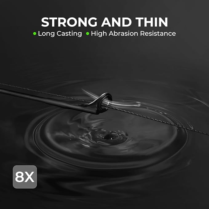KastKing Superpower ColorShield Braided Fishing Line - Colorfast Braided Line, 100% Solution Dyed UHMWPE Fiber, Smooth & Strong Superline, Near Zero Stretch, Sensitive, High Abrasion Resistance