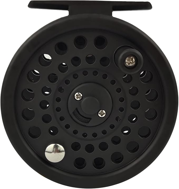 Aventik CM Graphite Fly Reel Click Drag System Classic IV Graphite Large Arbor Sizes 3/5, 5/7 Fly Fishing Reels