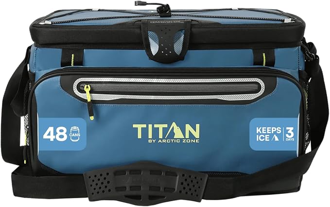 Titan by Arctic Zone Deep Freeze Cooler - Zipperless Hardbody Cooler - Deep Freeze Insulation, HardBody Liner, and SmartShelf