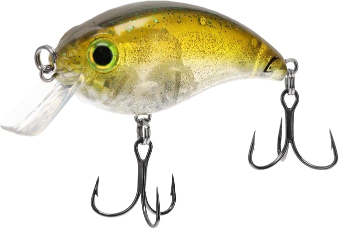 Bill Lewis ATV Squarebill Crankbait Fishing Lifelike Freshwater & Saltwater Lure 1.5 with Mustad Triple Grip Hooks, SMALLIE Magic