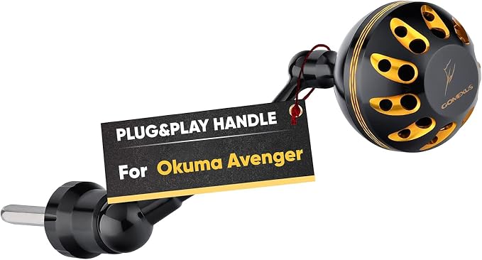 GOMEXUS Power Handle Compatible for Okuma Ceymar Avenger Helios Spinning Reel Replacement Crank