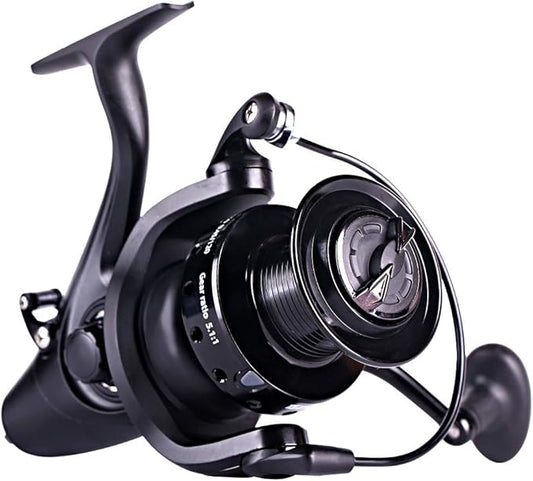 Sougayilang Spinning Fishing Reel 12+1BB Metal Body Smooth Carp Spinning Reels for Saltwater Freshwater Fishing