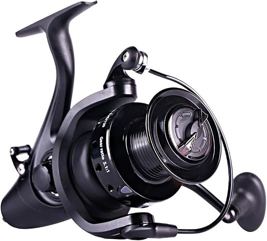 Sougayilang Spinning Fishing Reel 12+1BB Metal Body Smooth Carp Spinning Reels for Saltwater Freshwater Fishing