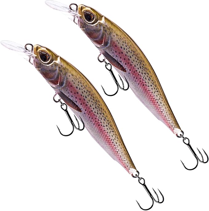 Glide Bait, Slow Sinking Swimbait, Topwater Hard Lures for Bass Catfish,Pike Perch, Freshwater or Saltwater
