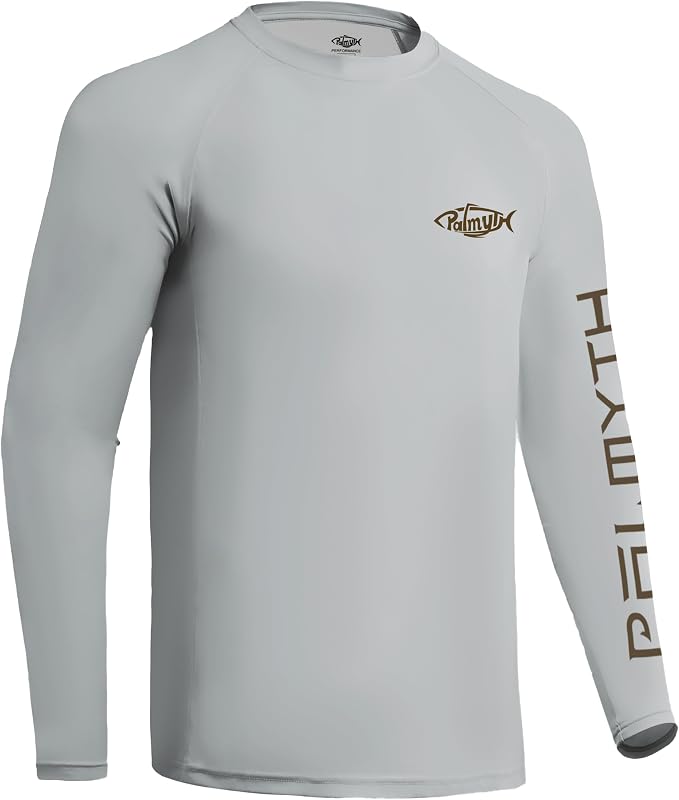 Palmyth Fishing Shirts for Men Long Sleeve UPF 50+ T Shirt Sun Protection Tee