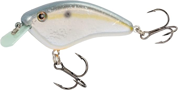 Strike King Hardliner Fishing Lure, Flat Sided Crankbait, Circuit Board Lip, Extra Tight Wobble, Size 4 Treble Hooks