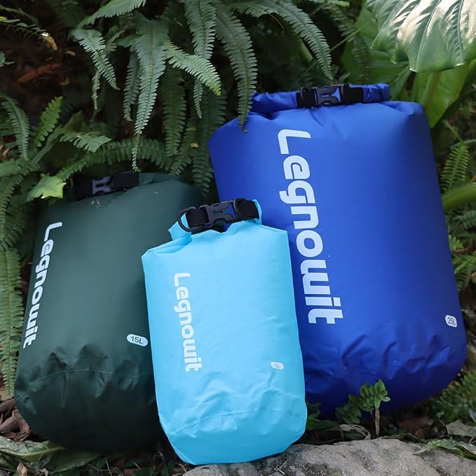 Dry Bag, 3 Pack/5 Pack Waterproof Lightweight Small & Large Dry Sacks for Outdoor Camping, Backpacking, Kayaking, Boating, Travel and More