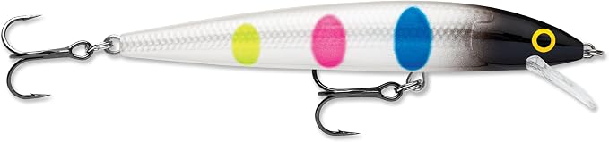 Rapala Husky Jerk Jerkbait, Suspending Hard Bait, Bass Walleye and Pike Fishing Lure, Twitch and Pause Action, 3-1/8", Black Wonderbread