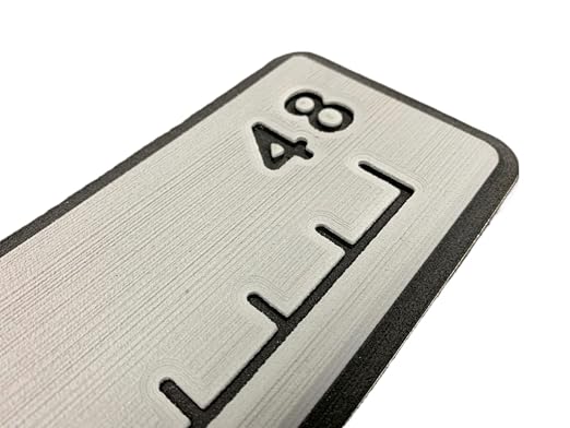 | Fish Ruler | SeaDek | 48 inch Fish Measurement Tool | Perfect for Boats and Kayaks | Storm Gray/Black