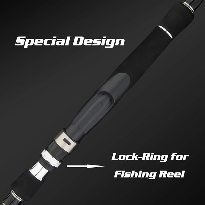 BERRYPRO Light Surf Spinning Rod Striper Fishing Rod Striped Bass surf Rod (9'/9'6''/10'6''/11'/12')