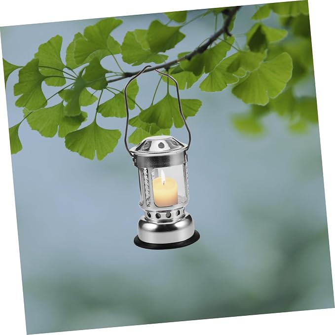Vintage Camping Light Aluminum Alloy Lantern with Base Rechargeable Night Fishing Lamp