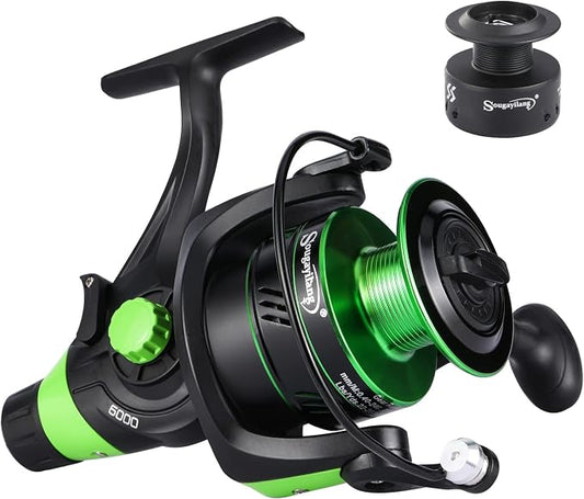 Sougayilang Carp Fishing Reel 13+1 Stainless Steel BB Bait Feeder Spinning Reel for Freshwater and Saltwater
