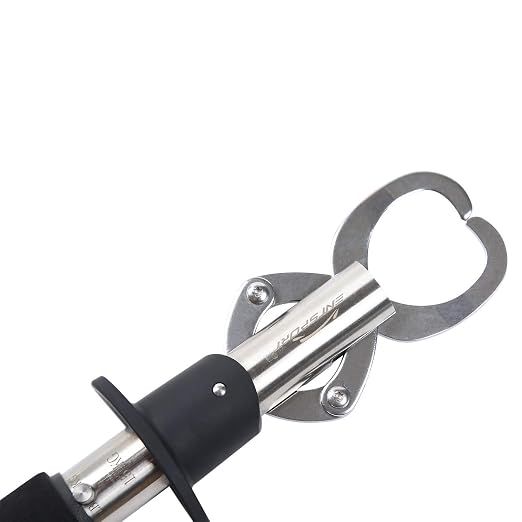 Fish Lip Gripper Fish Scales Professional Fish Holder Stainless Steel Fish Lip Grabber 40 Pound Fish Lip Grip Tool with Weight Scale