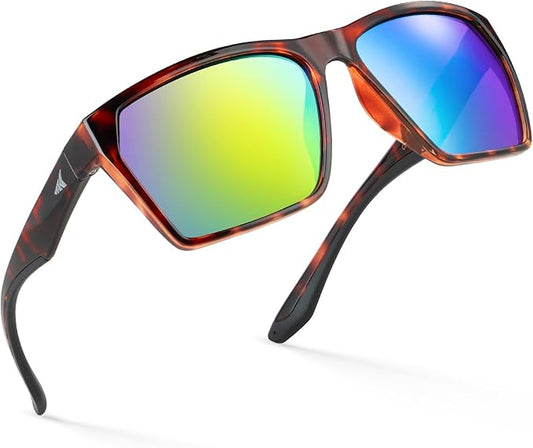 KastKing Beartrap Polarized Sports Fishing Sunglasses, With PuriVex Protective Lens Coating, Square Frame Design, Men Women