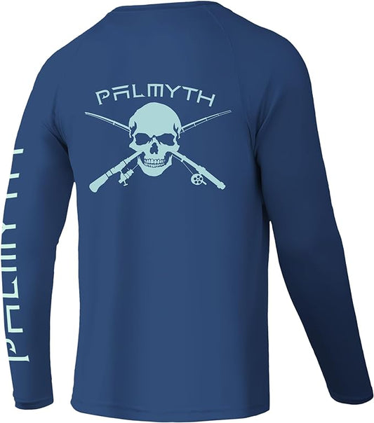 Palmyth Fishing Shirts for Men Long Sleeve UPF 50+ T Shirt Sun Protection Tee