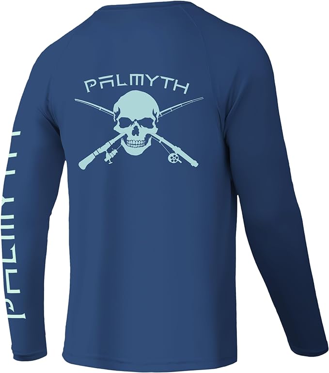 Palmyth Fishing Shirts for Men Long Sleeve UPF 50+ T Shirt Sun Protection Tee