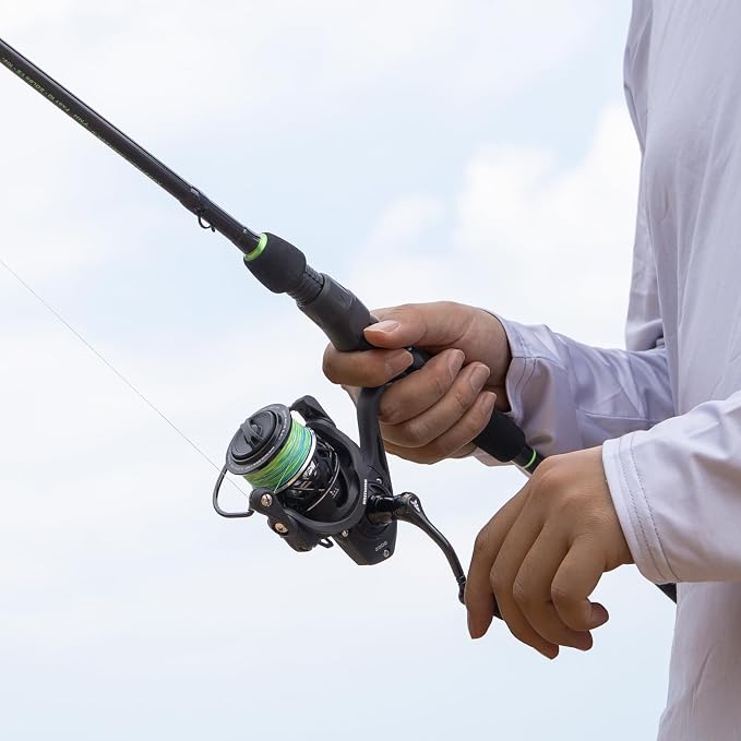 KastKing Zephyr Dual-Tip Fishing Rod and Reel Combo,Spinning & Baitcaster Combo,Dual Tips Section for Different Powers,IM6 Graphite 2-Piece Rod with Extra Tip,Sensitive & Powerful,Freshwater Fishing