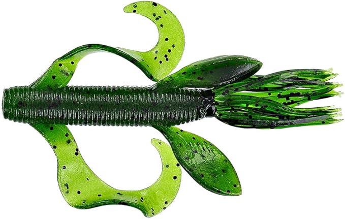 Yamamoto 4" Kreature Realistic Soft Plastic Fishing Lure Baits with Wings and Free-Flowing Skirt - 7 Pack