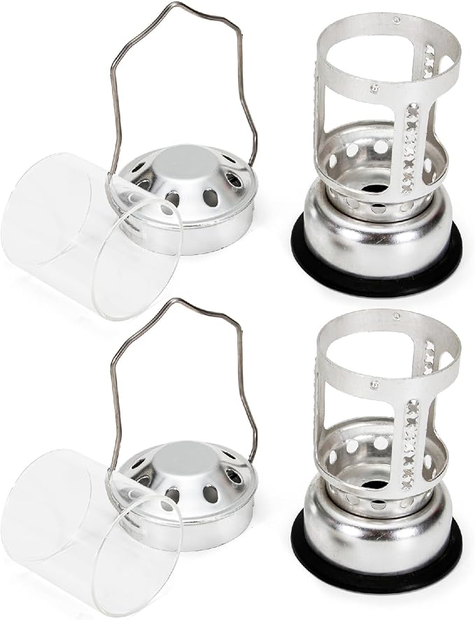 2 PCS Outdoor Hanging Candle Lanterns, Night Fishing Light Weight Lamps with Carry Handle and Glass for Camping (1)