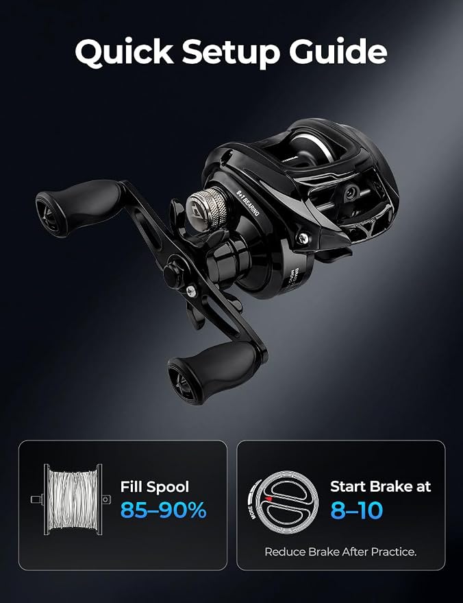 Piscifun Ultra-Light Baitcasting Reel, 5.5 oz Compact Low Profile Baitcaster, 7.1:1 Gear Ratio, 40mm Palm Fit, Magnetic Brake Fishing Reel for Creeks, Ponds, Light Lures & Finesse Bass