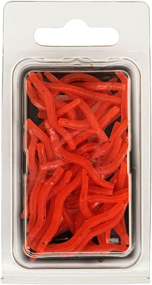20 / 50pcs Fishing Soft Lure Trout Worm-Earthworm Baits Lifelike-Fake Earthworm Grub-Worm Baits Set