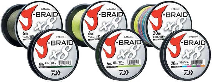 Daiwa J-Braid 300M 8-Strand Woven Round Braid Line