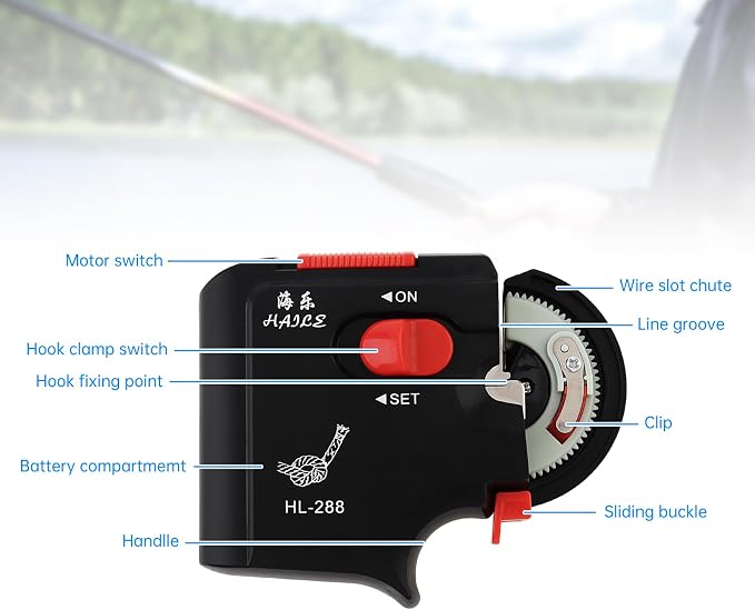 Automatic Fishing Hook Tier Machine, Electric Device Fast Tying Tyer, Fishing Hook Line Tyer Machine Tying Device, Bundle Tie Knot Tools