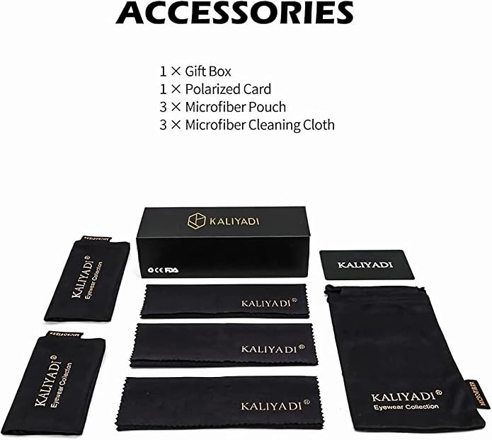 KALIYADI Polarized Sunglasses for Men and Women Matte Finish Sun glasses Color Mirror Lens UV Blocking (3 Pack)
