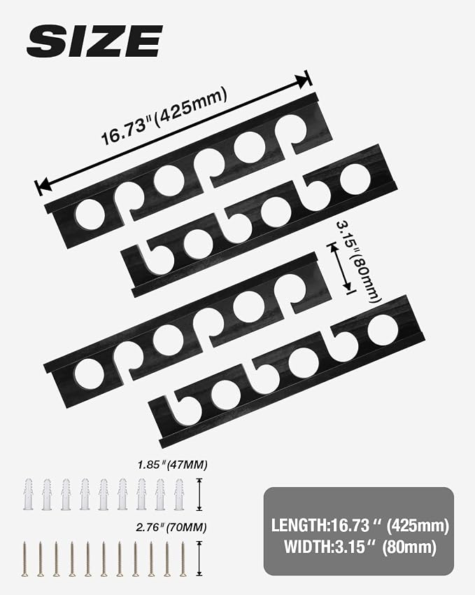 Ghosthorn Fishing Pole Rod Racks Wall or Ceiling Mounted Fishing Pole Rod Holders for Garage Storage Organizer Fishing Gear Equipment for Men Women