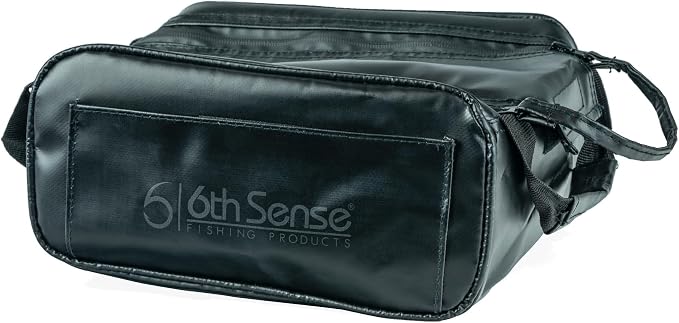6th Sense Fishing Large Bait Bag – Durable Soft-Sided Storage for Soft Plastics (Black)