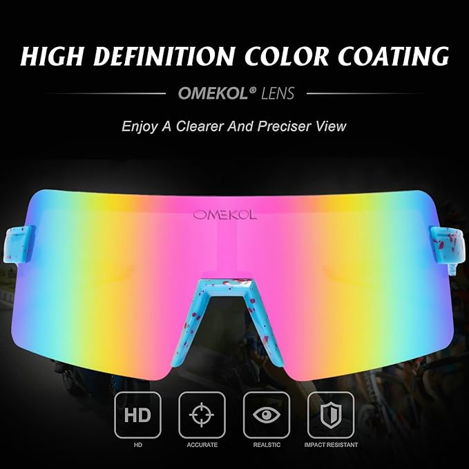Two Sizes For Adults and Youth Polarized Sunglasses Men Women Outdoor Sport Baseball Glasses UV400 Cycling Eyewear