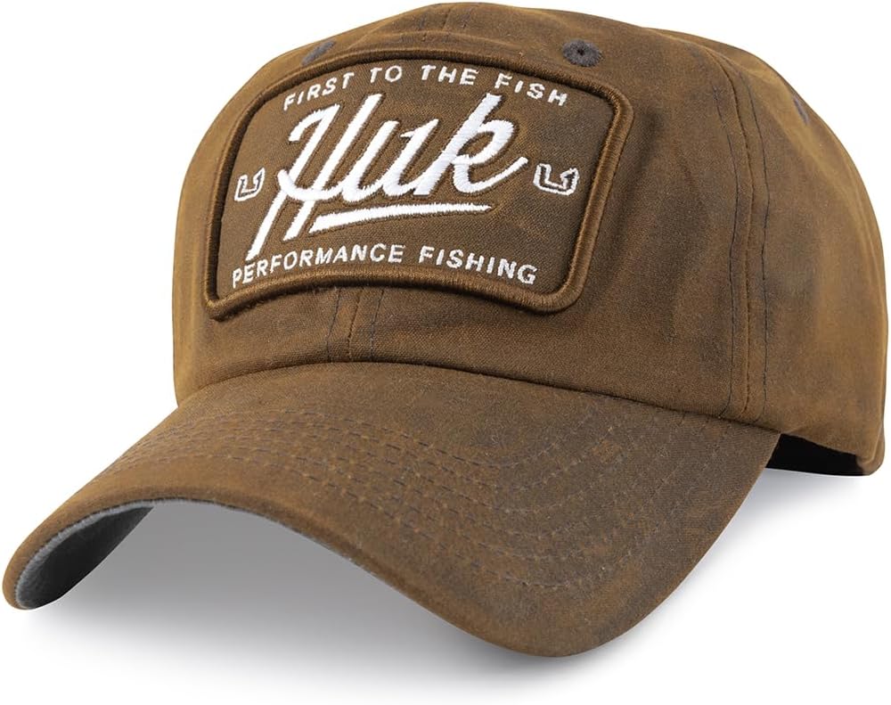 HUK Men's Trucker Hat, Anti-Glare Snapback Fishing Hat for Men