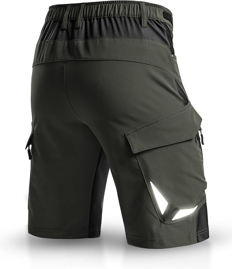 XKTTAC Men's Outdoor Quick Dry Lightweight Stretchy Shorts for Hiking, Tactical, Camping, Travel with 6 Pockets
