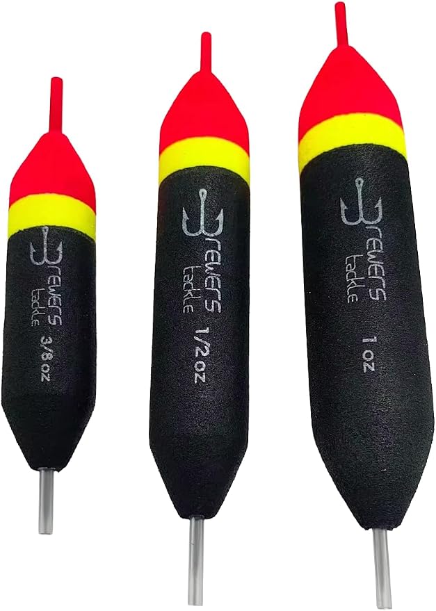 Slip Floats, Set of 4, Orange/Yellow/Black - Salmon and Steelhead Floats