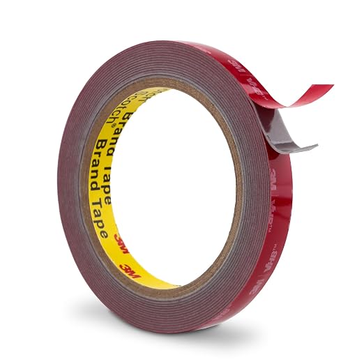 3M Double Sided Tape 0.5" x 15.4Ft Heavy Duty Mounting Tape 5608 Foam Tape Waterproof for Indoor Outdoor Home Office Car Decor