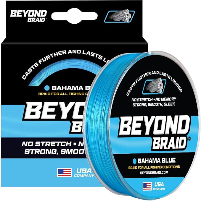 Beyond Braid Multi Purpose Braided Fishing Line - Abrasion Resistant - No Stretch - Super Strong
