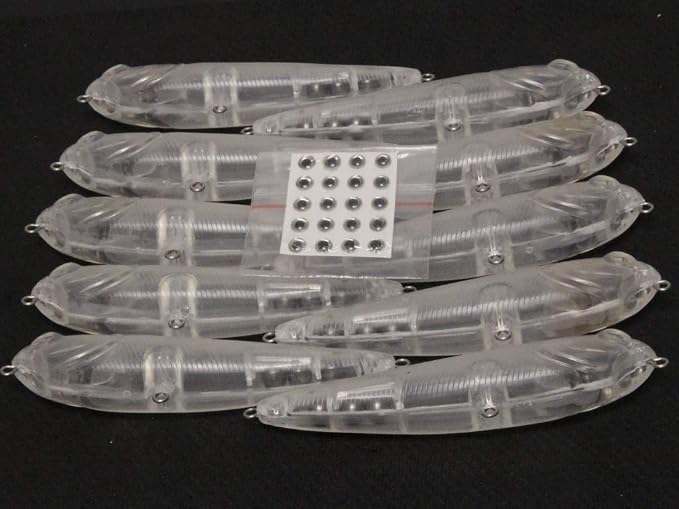 10 Blank Unpainted Minnow Crankbait Topwater Lipless Jerkbait Fishing Lures V3