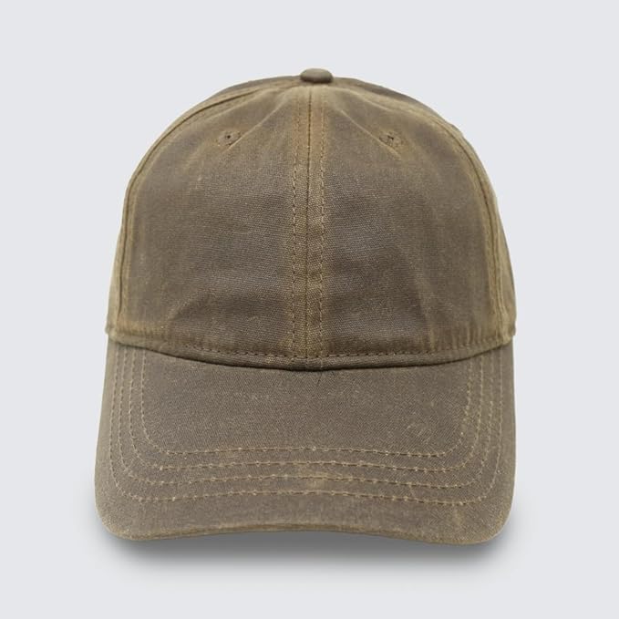 Genuine Waxed Canvas Hat – Adjustable Unstructured Cap for Men & Women, Durable, Weather-Resistant
