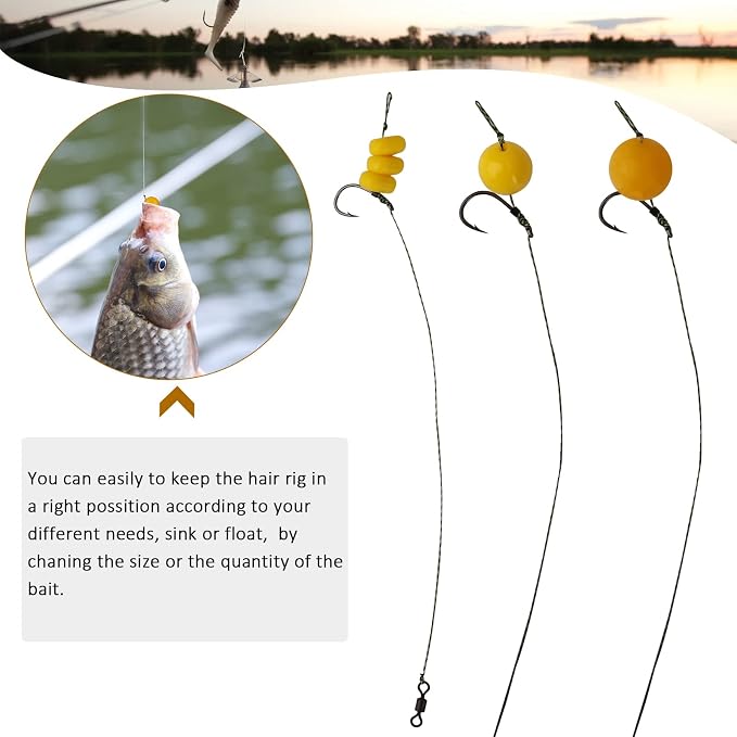 Dovesun 41PCS/151PCS Carp Fishing Hair Rigs Baits Carp Rigs Kit Fishing Equipment Accessories